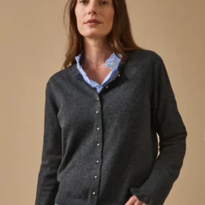 Damen-Cardigan aus Bio-Baumwolle und RWS*-Wolle