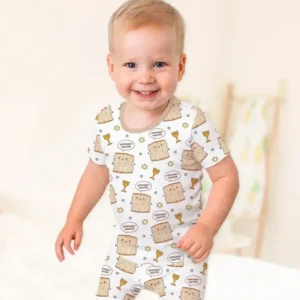Afikomen Hunter Bamboo Two Piece Short Sleeve Shorts Pajama Set