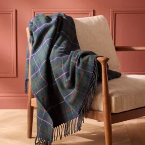 XL-Plaid im schottischen Stil - hauptsächlich aus Wolle