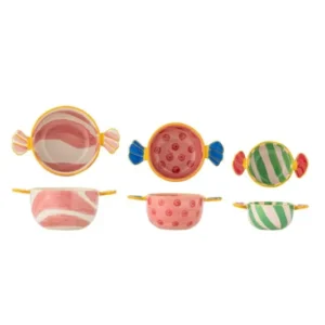 Schalen-Set Pelang – handbemaltes Steingut in bunten Farben (3er-Set)