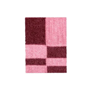 (SAMPLE) Chalky Check Doormat Pink Bordo