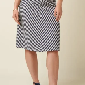 Juno Panel Skirt Mariniere Stripe - Beacon Blue