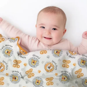 A Child Of God Boy Bamboo Blanket