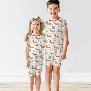 250 Years Of Freedom Bamboo Two Piece Short Sleeve Shorts Pajama Set