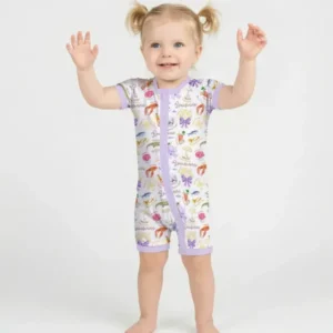 Louisiana Preppy Summer Bamboo Shorty Zippy