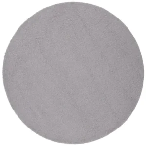 Teppich Lunor – rund in Grau aus Polyester