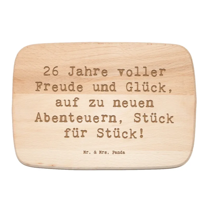 Frühstücksbrett Spruch 26. Geburtstag Abenteuer|p:1729258|h:cdd8a597813422bd3a86d6b65f11d8d9