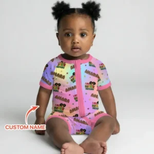 Custom Name I Am Black History Custom Bamboo Shorty Zippy
