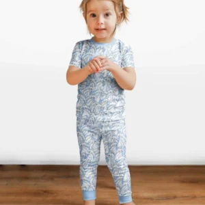 Ghostly Threads Bamboo Two Piece Short Sleeve Pajama Set