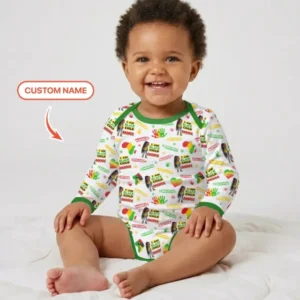 Custom Name I Am Black Child Magical Bamboo Bodysuit