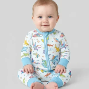 Tropical Sharks Bamboo Convertible Zippy