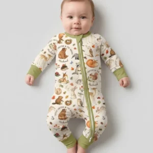 Cutest Critter In The Woods Custom Name Bamboo Convertible Zippy