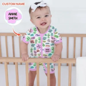 Mom & Baby Daily Affirmation Bamboo Shorty Zippy