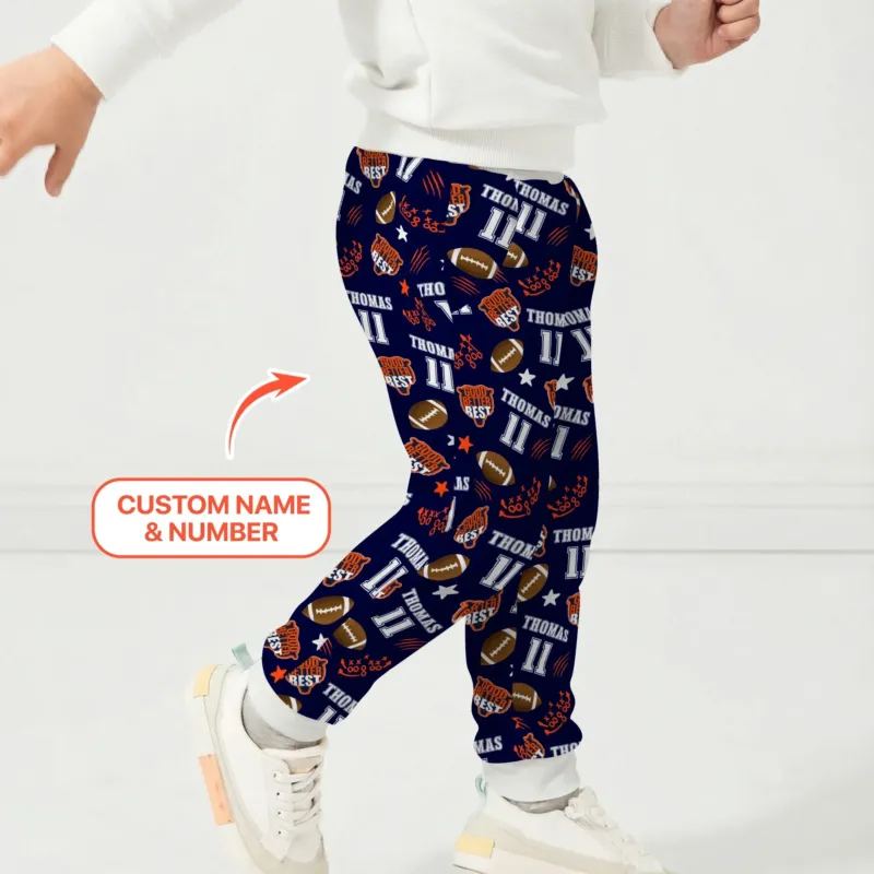 Custom Name Football Good Better Best Bamboo Jogger