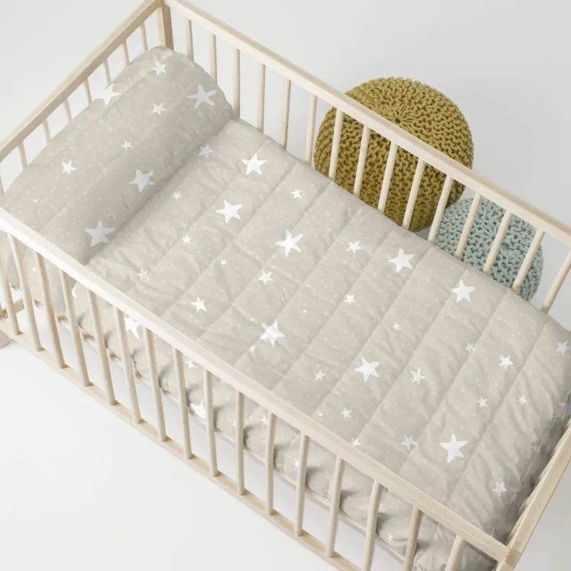 LITTLE STAR BEIGE COLCHA CUNA