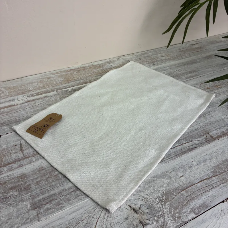 Platzdeckchen Baumwolle Weiß 45x30 Neuware Deko