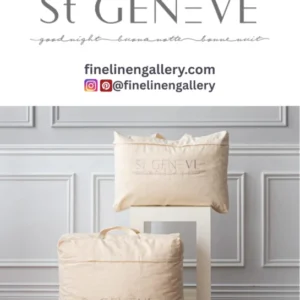 St Geneve James Bay Wild Canadian Goose Down Duvet displayed on a bed, showcasing its soft, luxurious duvet cover and plush filling.