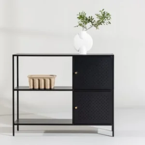 Kommode Varino – Schwarz, Minimal Industrial mit funktionaler Eleganz