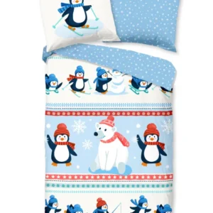 Guten Morgen Flanellen Children's Cupbe Cover "Pinguine" - Multi - Rits