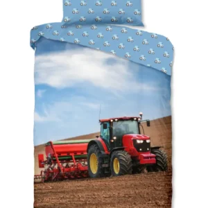 Guten Morgen Flanellen Duvet Cover "Traktor" - Multi - Rits