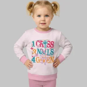 1 Cross 3 Nails 4 Given Bamboo Crewneck Sweatshirt