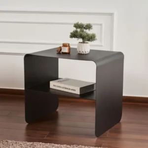 Couchtisch Nivaro – Aus Metall in Schwarz oder Taupe