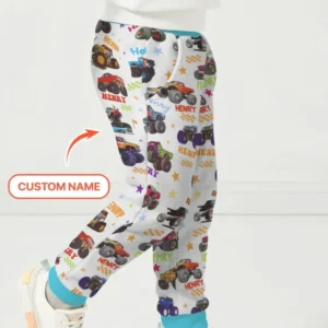 Monster Truck Custom Name Bamboo Jogger