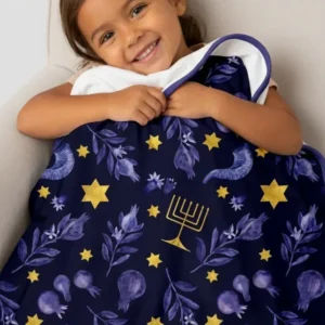Rosh Hashanah Night Family Matching Bamboo Blanket