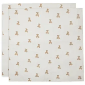 Hydrofiele Doek Large 115x115cm - Teddy Bear - 2 Stuks