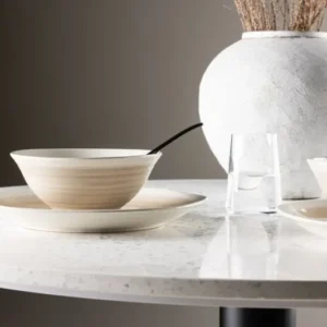 Schalen Aurelia - 2er-Set – Steingut, Beige und hitzebeständig