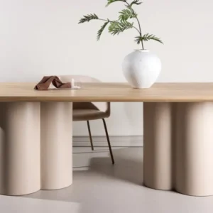 Esstisch Belluno – Rechteckiger Tisch 210 × 100 cm in Whitewash