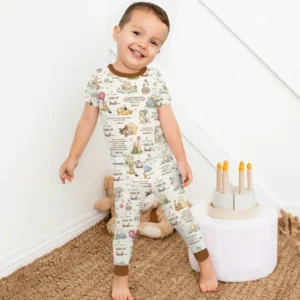 Child of God Whimsy Woodland Bamboo Two Piece Short Sleeve Pajama Set