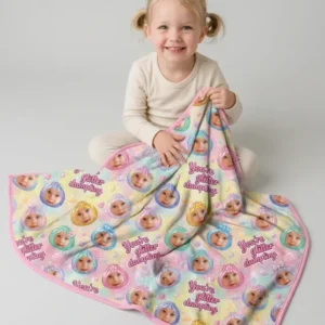 Custom Photo You're Glitter Dumpling Bamboo Blanket