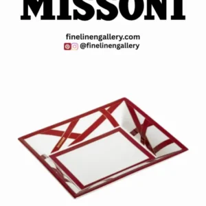 NASTRI BORDEAUX Luxury Box Rectangular Tidy Tray Large - Palais Royal Linen Gallery