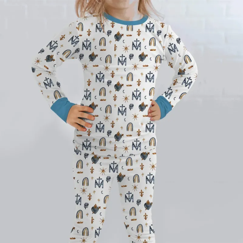 Sacred Blessings Bamboo Two Piece Long Sleeve Pajama Set