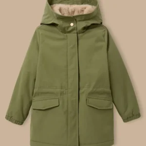 Mädchen-Parka mit Futter aus Pelzimitat