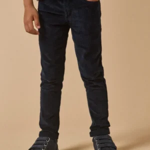 Jungen Slim Fit Hose aus Velours