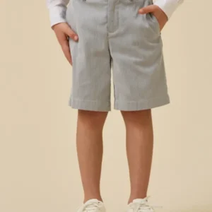 Jungen-Bermude mit Streifen – Kollektion für Festtage und Hochzeiten