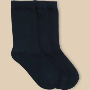 Jungensocken im 3er-Pack, unifarben