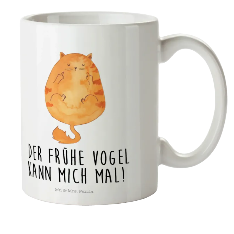 Kindertasse Katze Frühaufsteher|p:775289|h:0c3453d35e2a4646796affa85393ba07