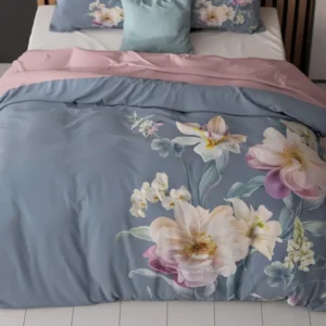 Bettwäsche Gigi Blau Bettbezug mit Kissenbezug