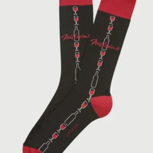 Chaussettes coton millésimé noir homme 1