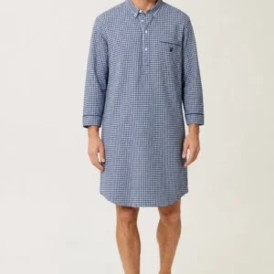 Chemise Grand-Père en flanelle de coton - Elie