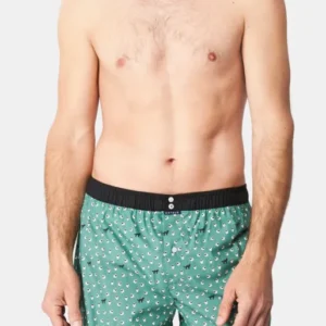 Caleçon avec suspensoir Homme Le Club n°1134 Vert 1