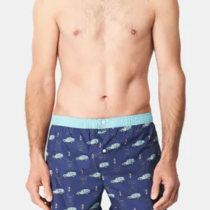 Caleçon avec suspensoir Homme Le Club n°1137 Marine 1
