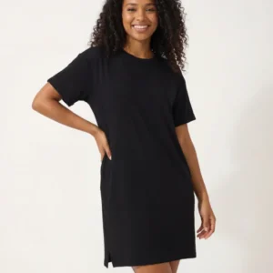 Black Bamboo Women Lounge Dress