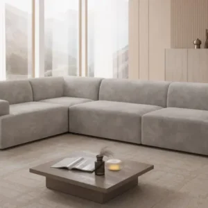 Designer Ecksofa Monza Wohnlandschaft in Samt
