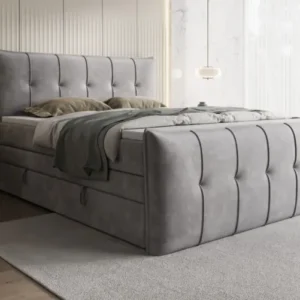 Boxspringbett Treviso mit Stauraum in Samt