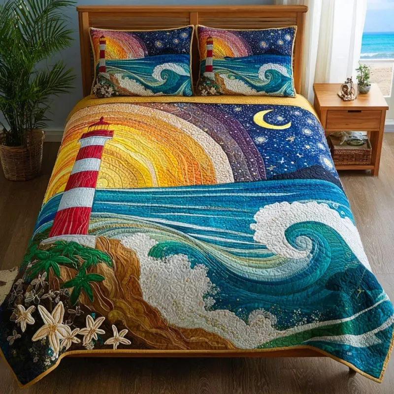Beacon Bay Bamboo Quilt Bedding Set