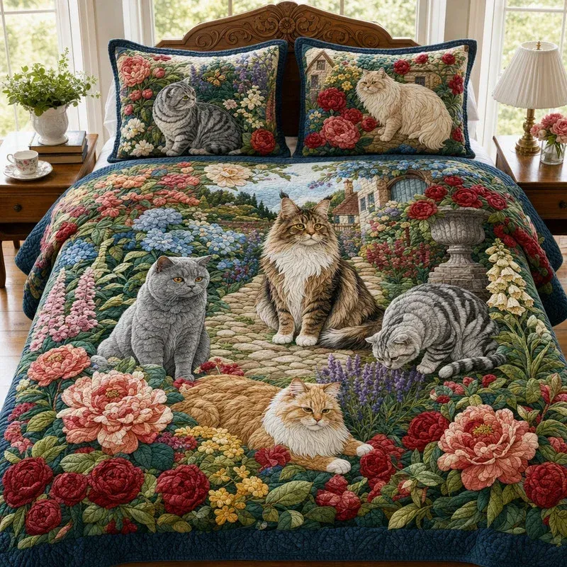 Blossomfest Whiskers Bamboo Quilt Bedding Set